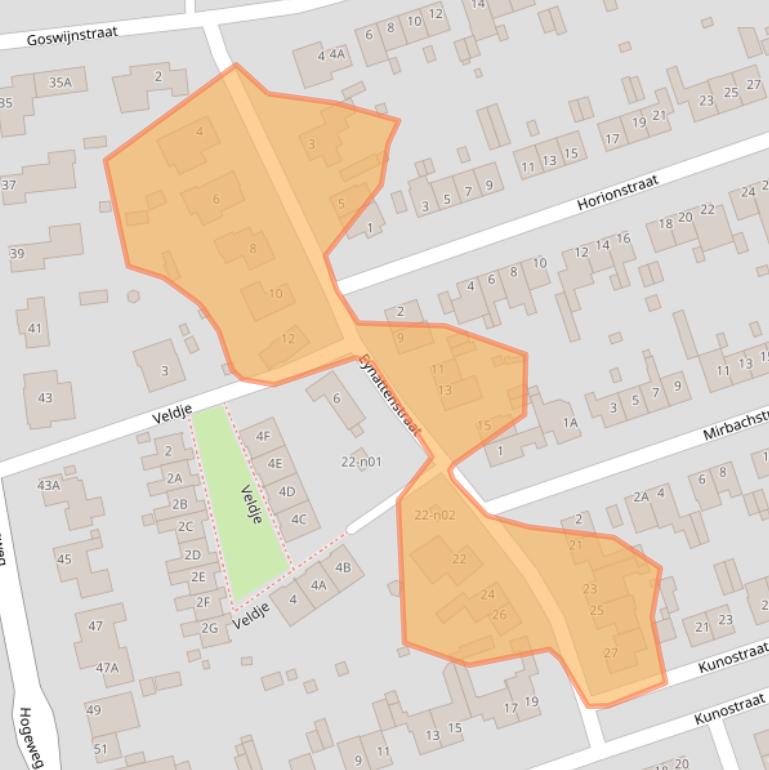 Kaart van postcodegebied 6367CV.