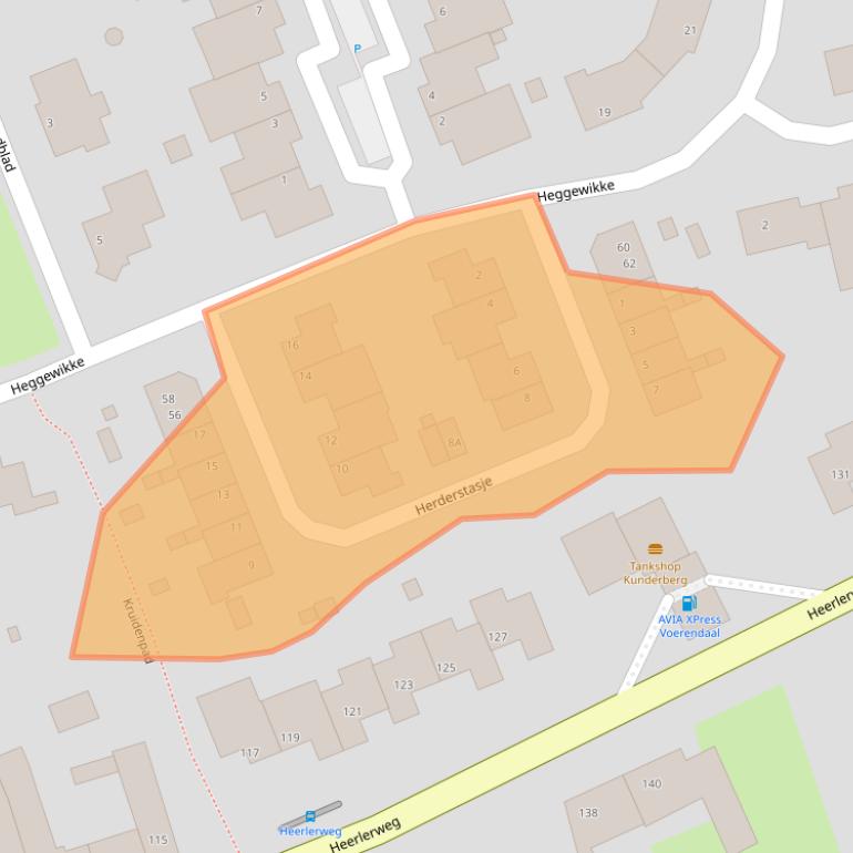 Kaart van postcodegebied 6367DV.