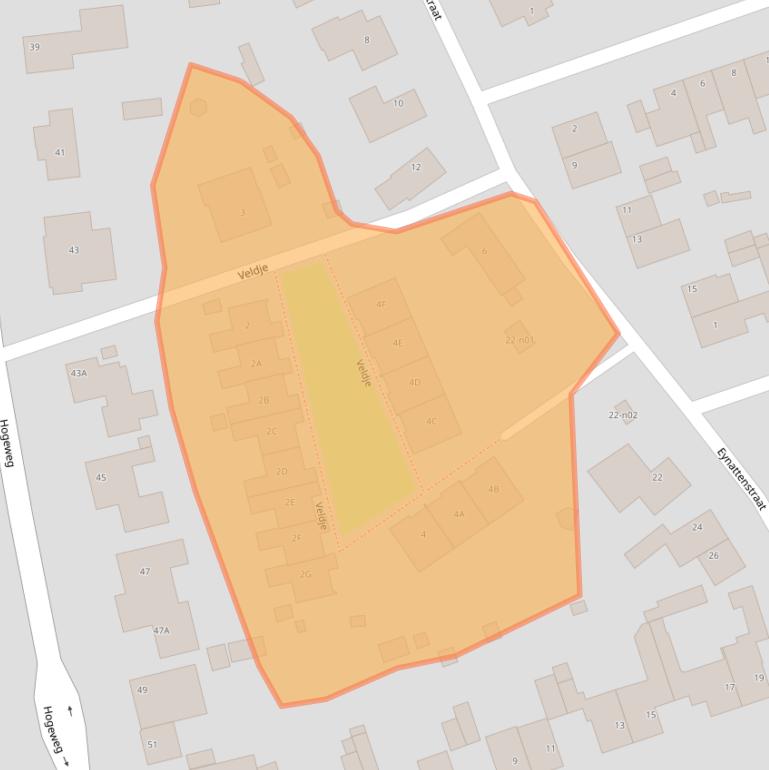 Kaart van postcodegebied 6367EA.