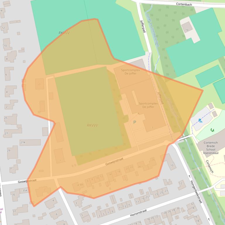 Kaart van postcodegebied 6367EB.