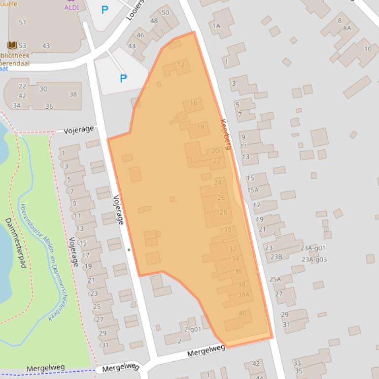 Kaart van postcodegebied 6367EJ.