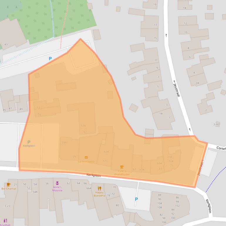 Kaart van postcodegebied 6367EP.