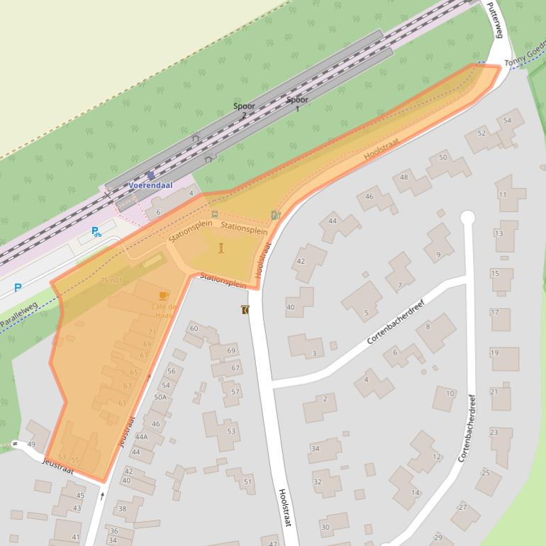 Kaart van postcodegebied 6367EV.