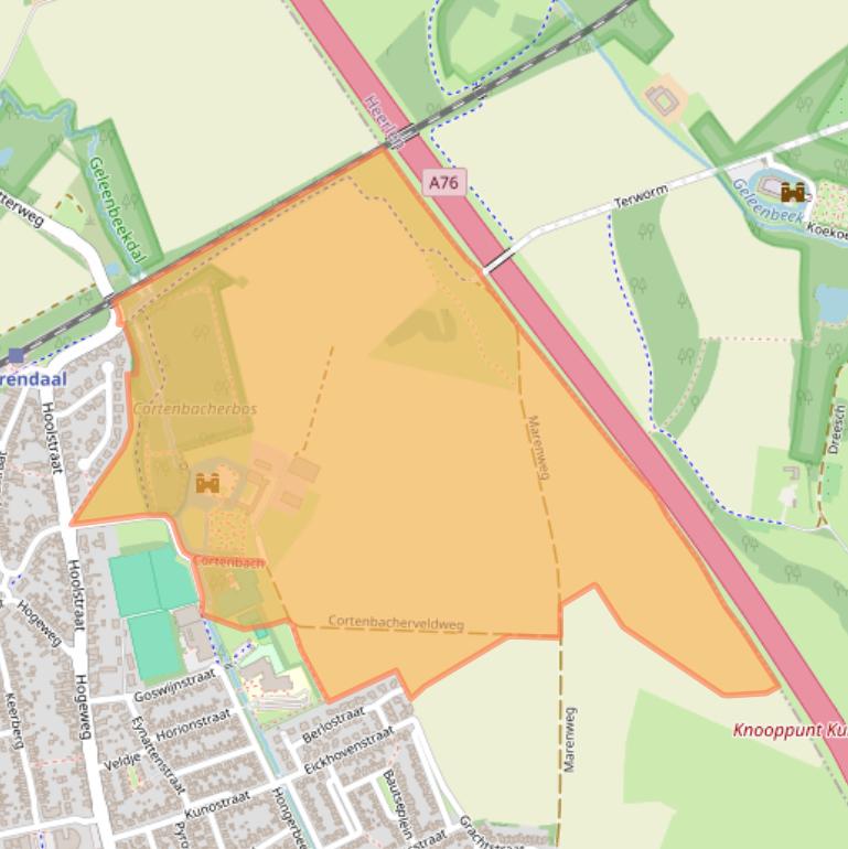 Kaart van postcodegebied 6367GE.