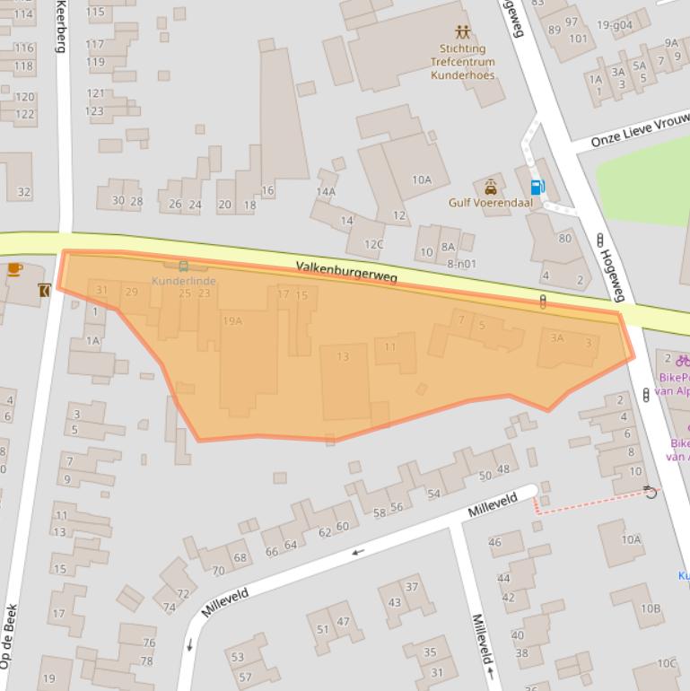 Kaart van postcodegebied 6367GS.