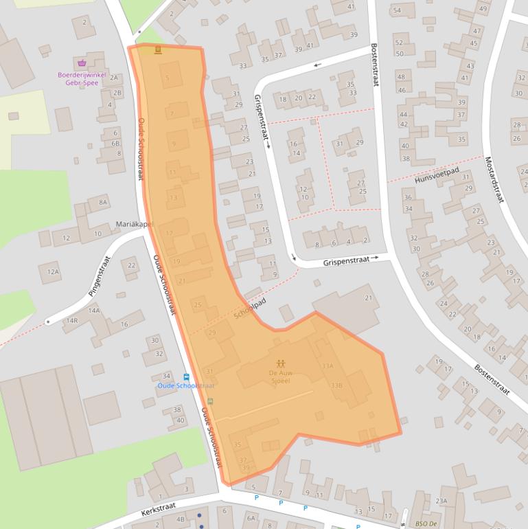 Kaart van postcodegebied 6367HC.