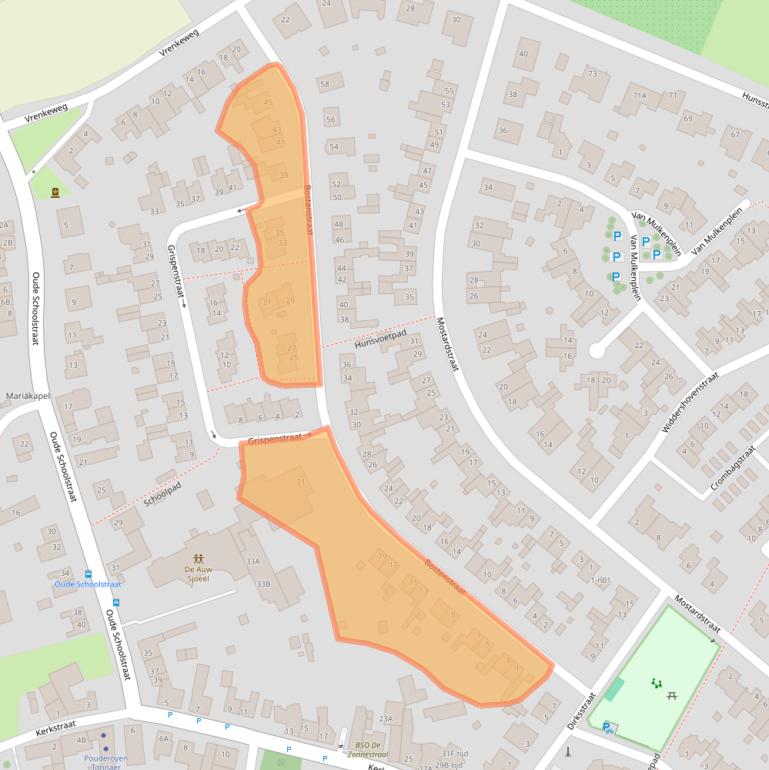 Kaart van postcodegebied 6367HK.