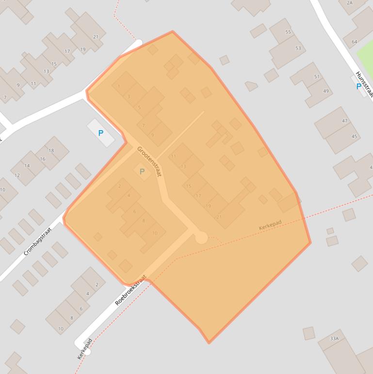 Kaart van postcodegebied 6367HZ.