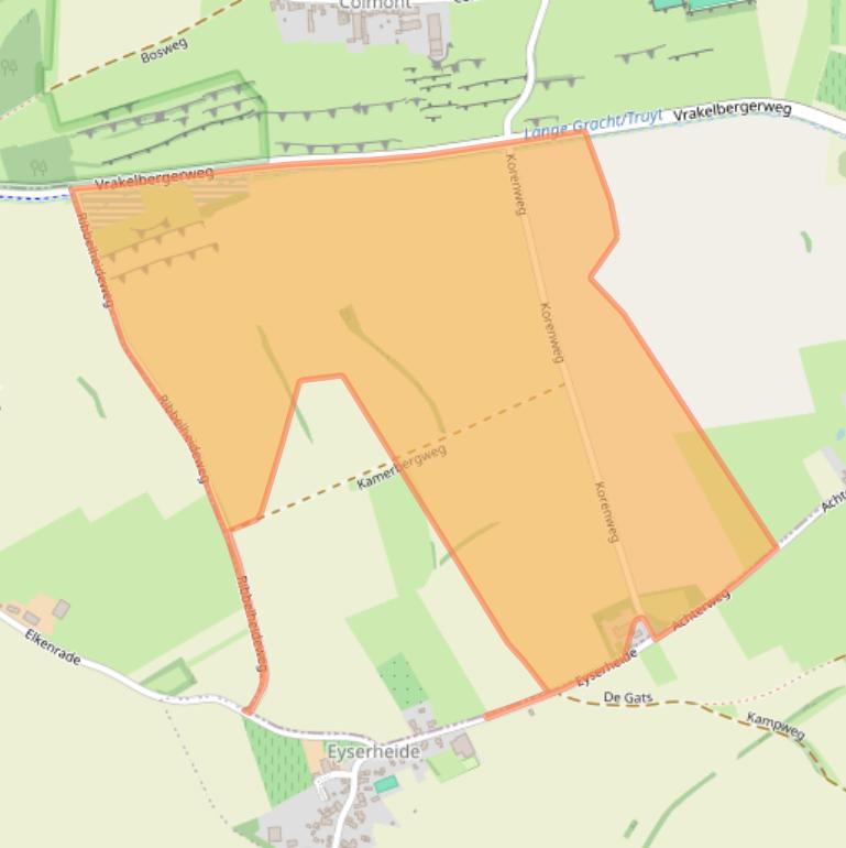 Kaart van postcodegebied 6367JH.