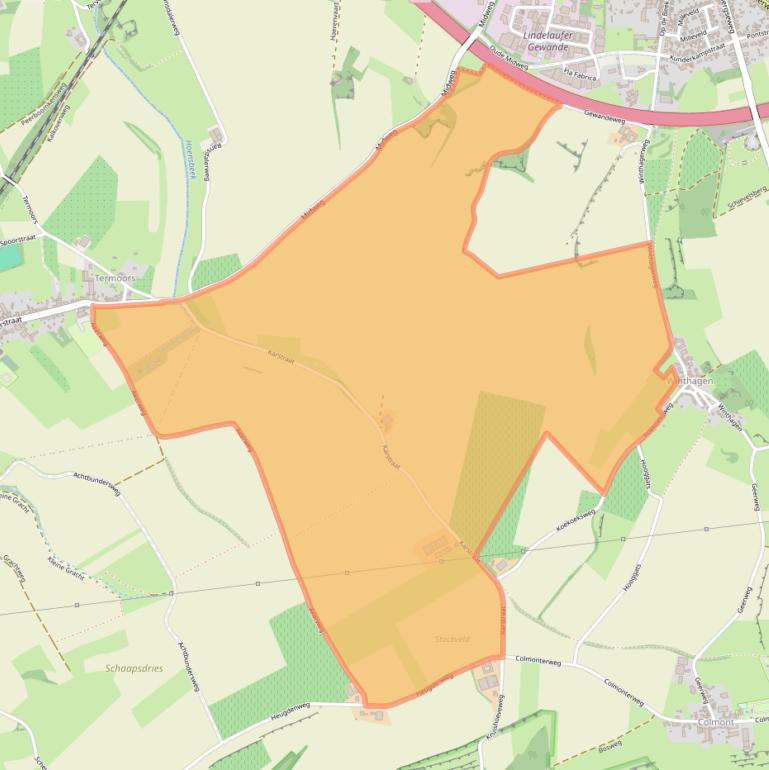 Kaart van postcodegebied 6367PH.