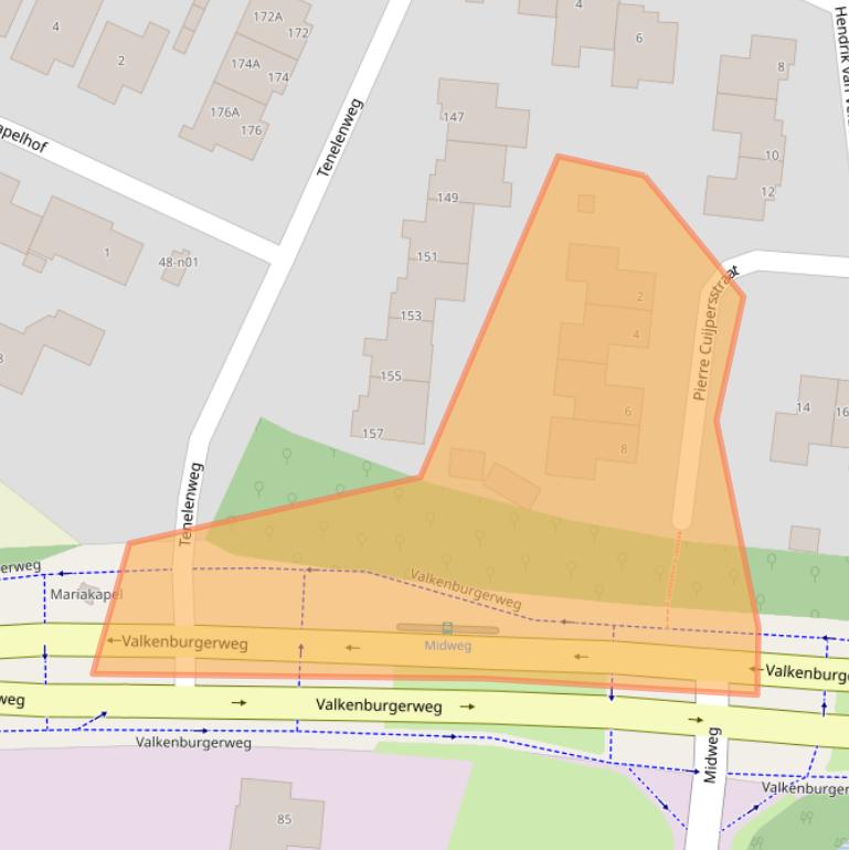 Kaart van postcodegebied 6367SH.