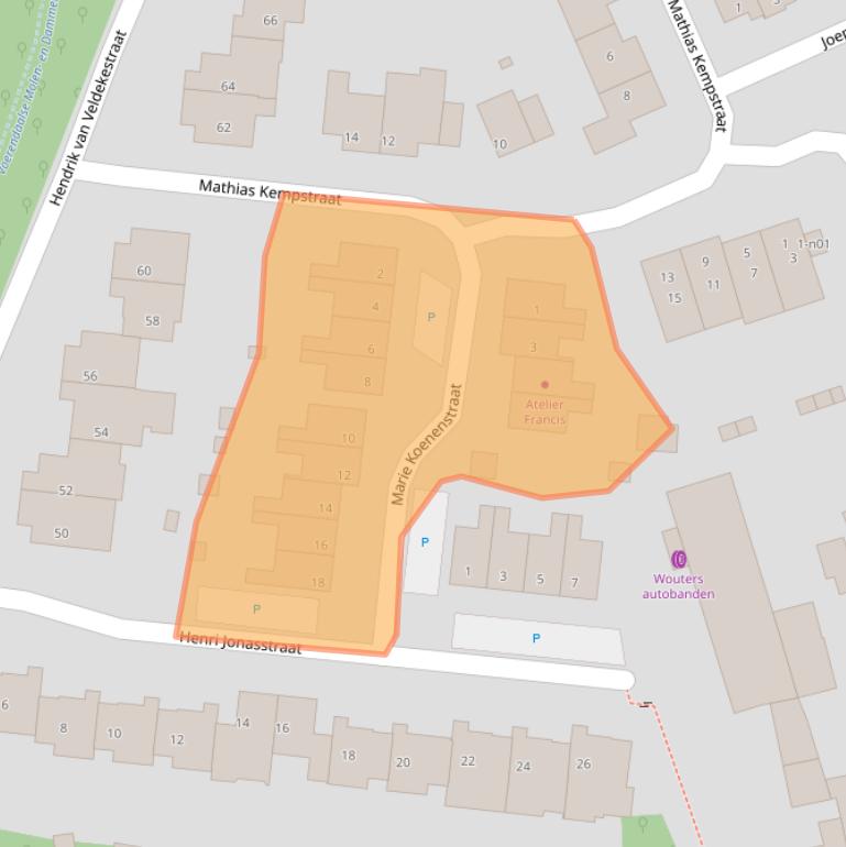 Kaart van postcodegebied 6367SR.