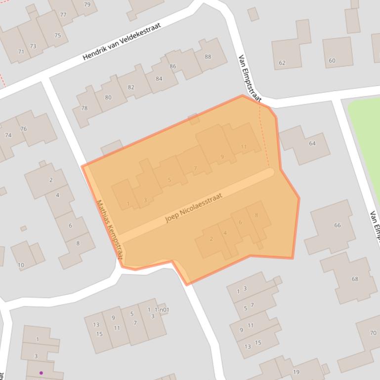 Kaart van postcodegebied 6367SV.