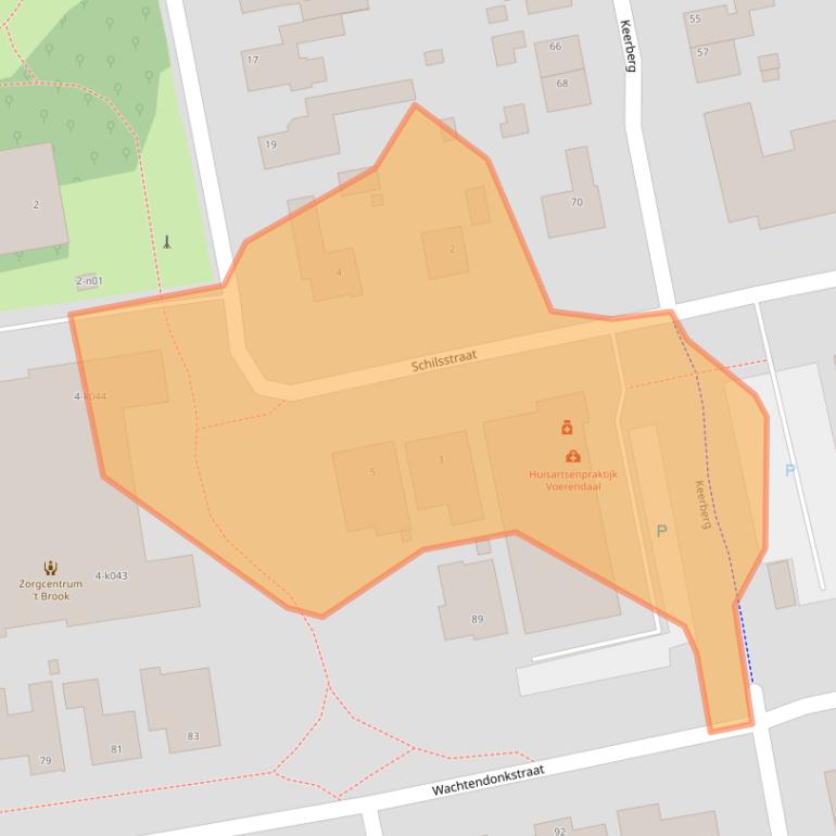 Kaart van postcodegebied 6367TM.