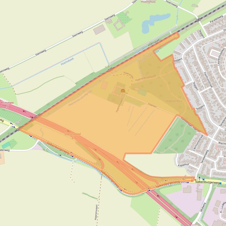 Kaart van postcodegebied 6367VP.
