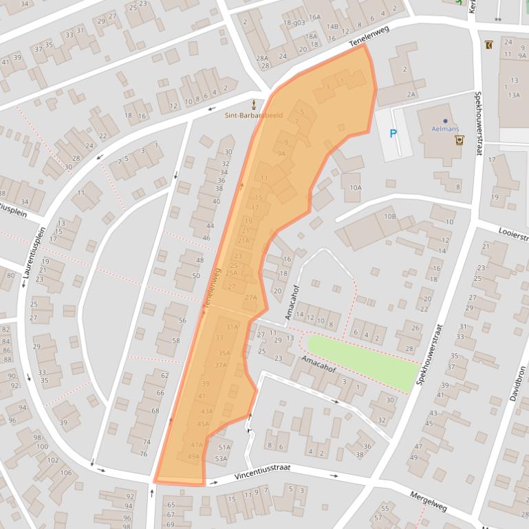 Kaart van postcodegebied 6367VR.