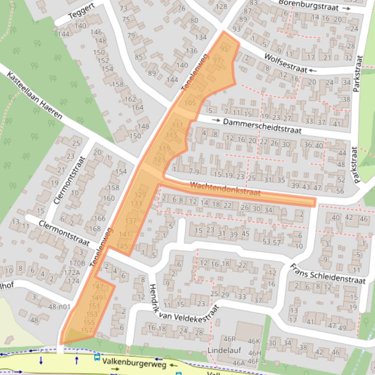 Kaart van postcodegebied 6367VT.