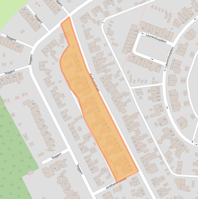 Kaart van postcodegebied 6367XH.