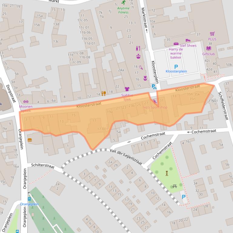 Kaart van postcodegebied 6369AA.