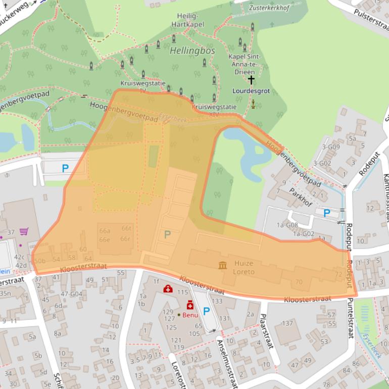 Kaart van postcodegebied 6369AE.
