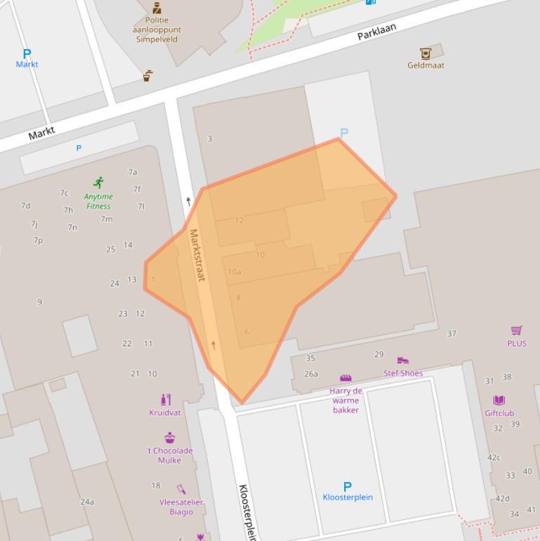 Kaart van postcodegebied 6369AG.