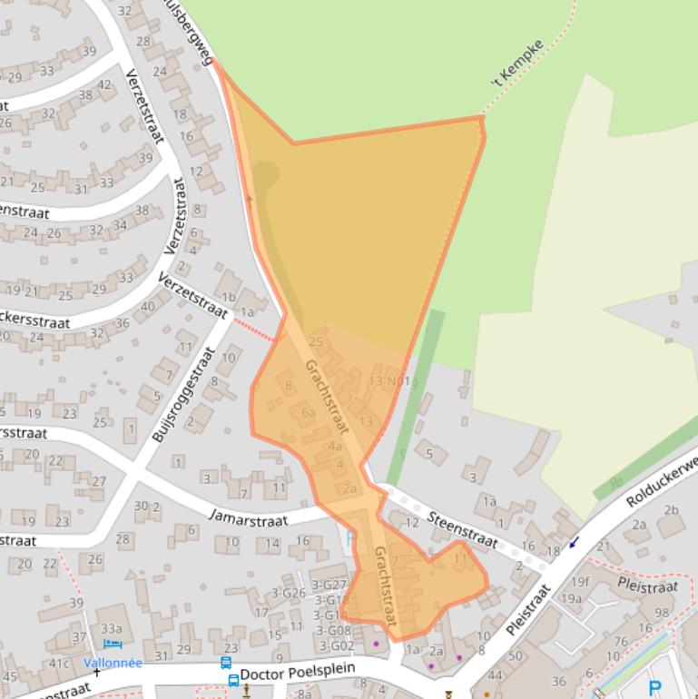 Kaart van postcodegebied 6369AL.