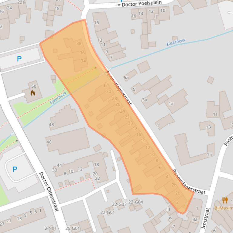 Kaart van postcodegebied 6369AS.