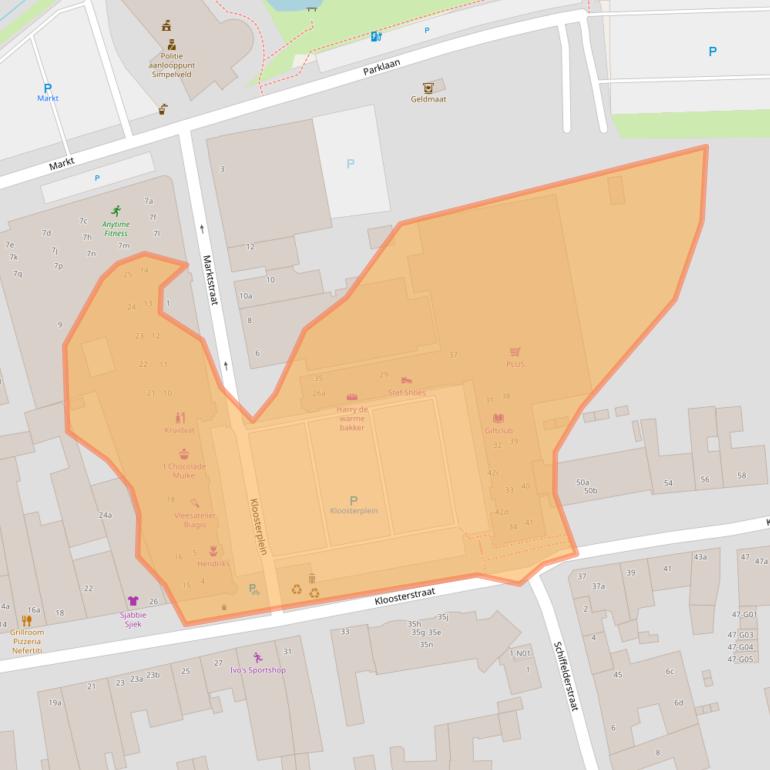 Kaart van postcodegebied 6369AW.