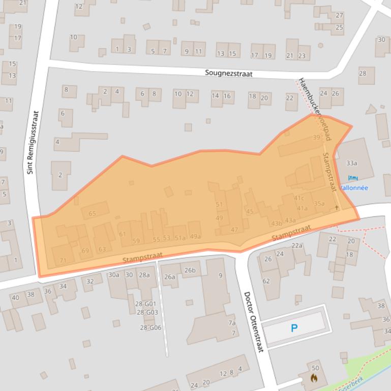 Kaart van postcodegebied 6369BA.