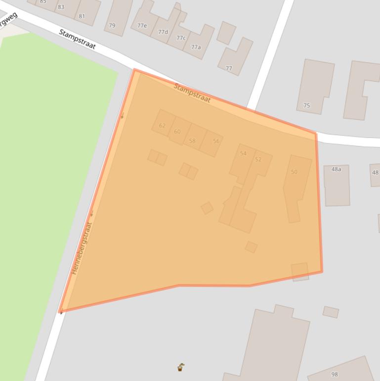 Kaart van postcodegebied 6369BE.