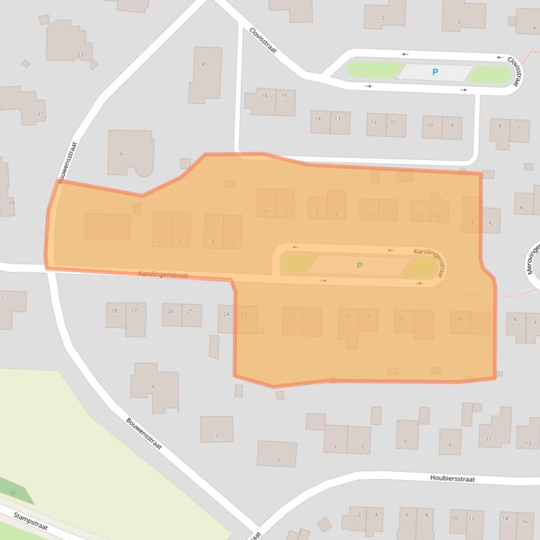 Kaart van postcodegebied 6369BV.