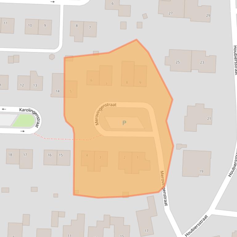 Kaart van postcodegebied 6369CD.