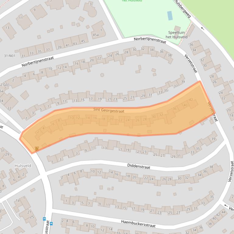 Kaart van postcodegebied 6369CP.