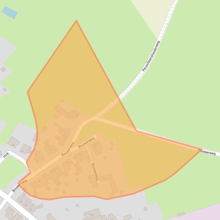 Kaart van postcodegebied 6369GB.