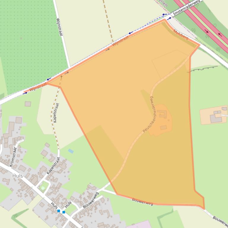 Kaart van postcodegebied 6369GC.