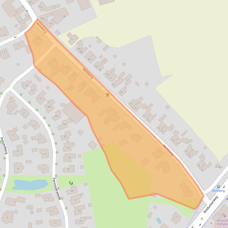 Kaart van postcodegebied 6369GL.