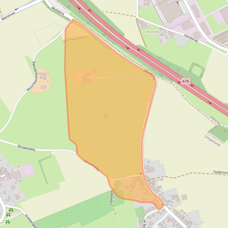 Kaart van postcodegebied 6369GM.