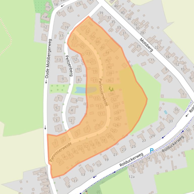 Kaart van postcodegebied 6369GW.
