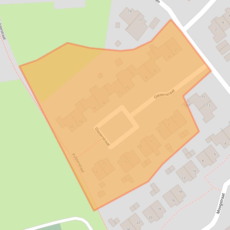 Kaart van postcodegebied 6369HD.