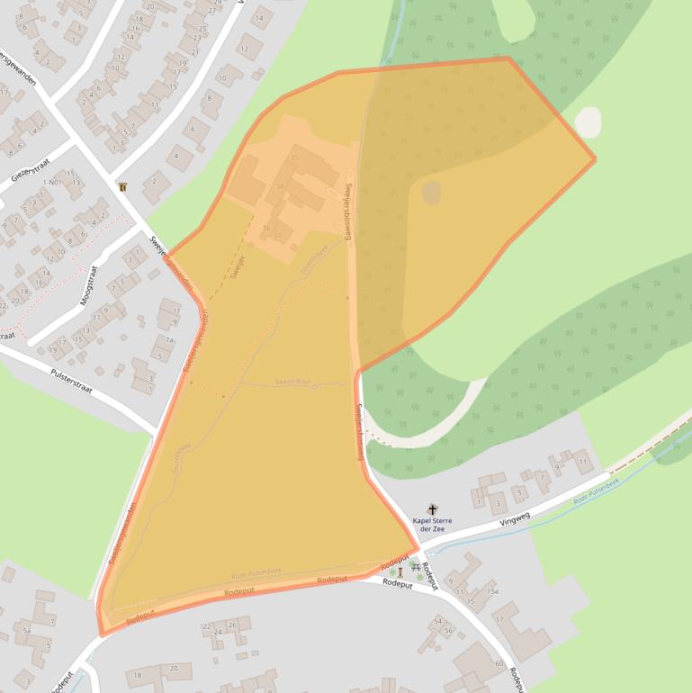 Kaart van postcodegebied 6369SL.