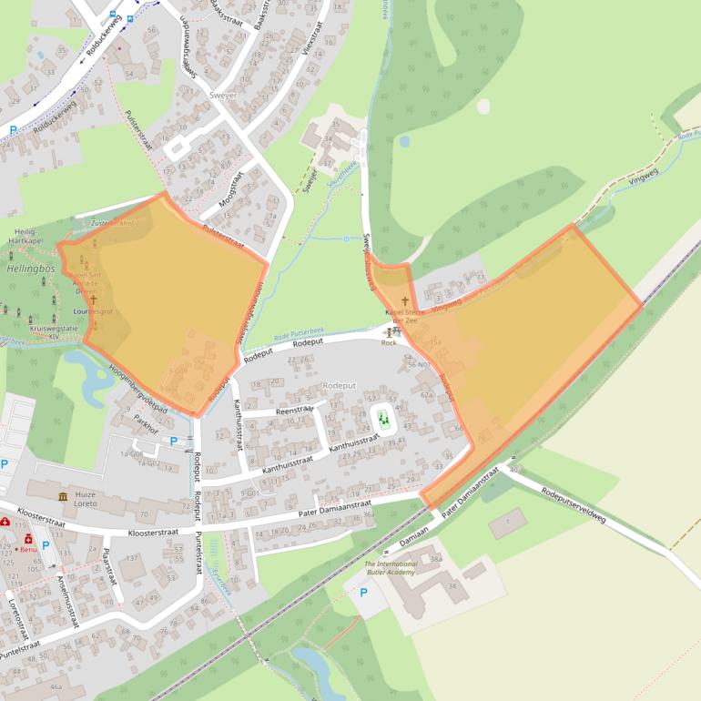 Kaart van postcodegebied 6369SN.