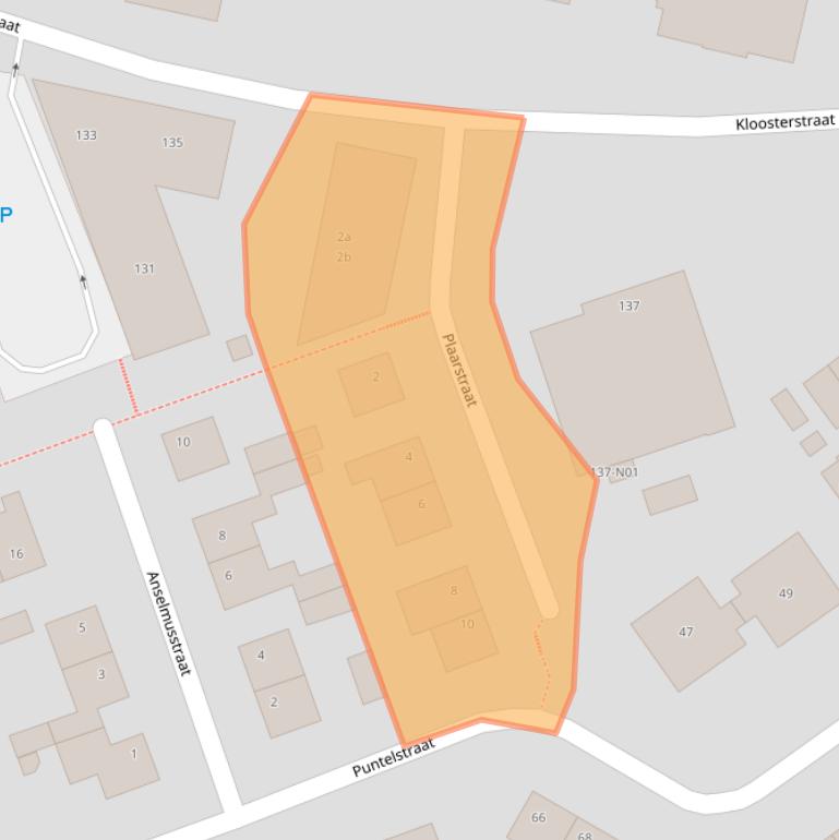 Kaart van postcodegebied 6369SW.