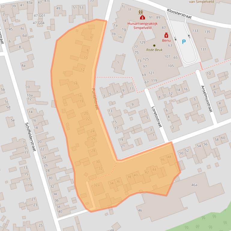 Kaart van postcodegebied 6369TC.