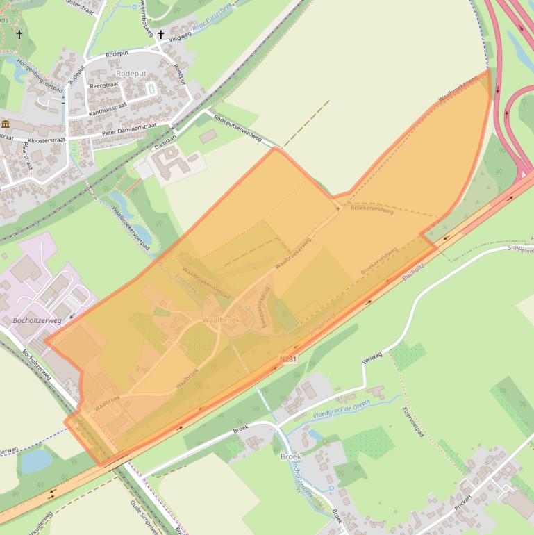 Kaart van postcodegebied 6369TE.