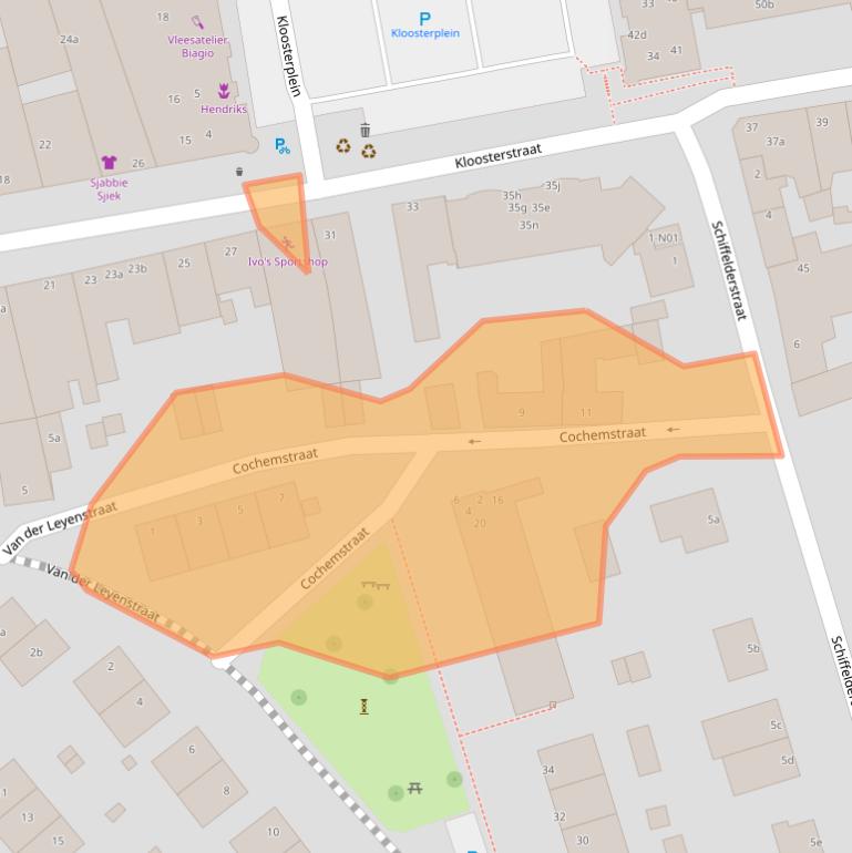 Kaart van postcodegebied 6369TM.