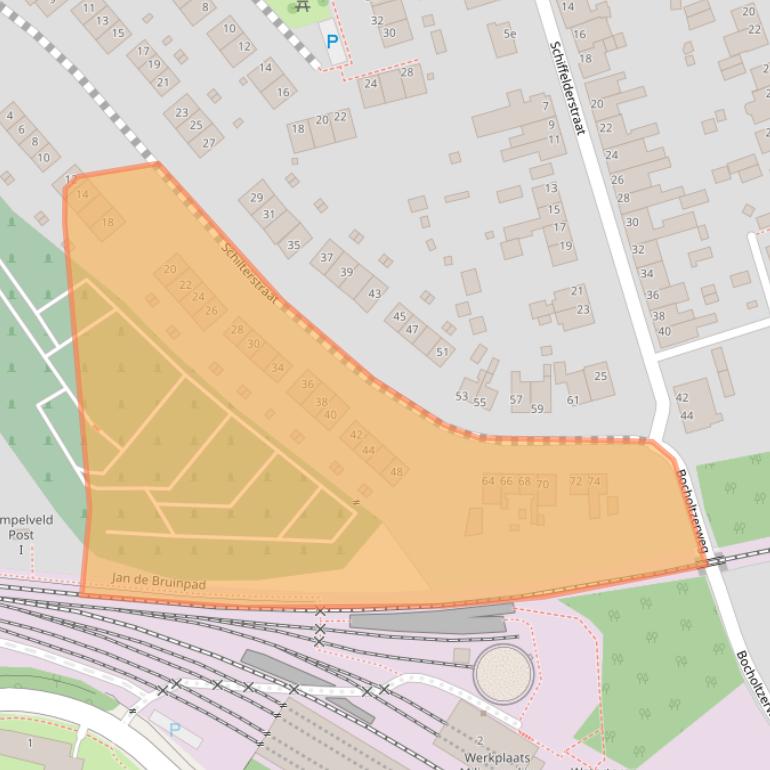 Kaart van postcodegebied 6369TT.