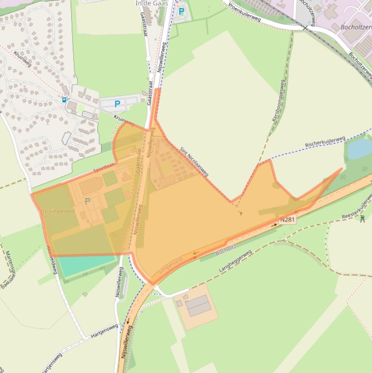 Kaart van postcodegebied 6369VC.