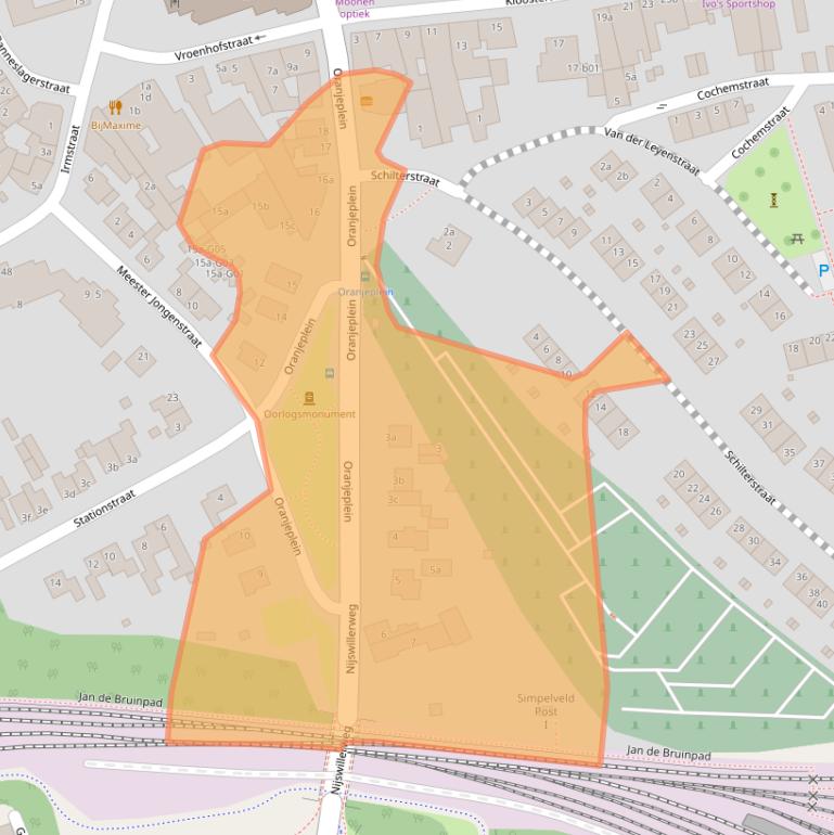 Kaart van postcodegebied 6369VD.