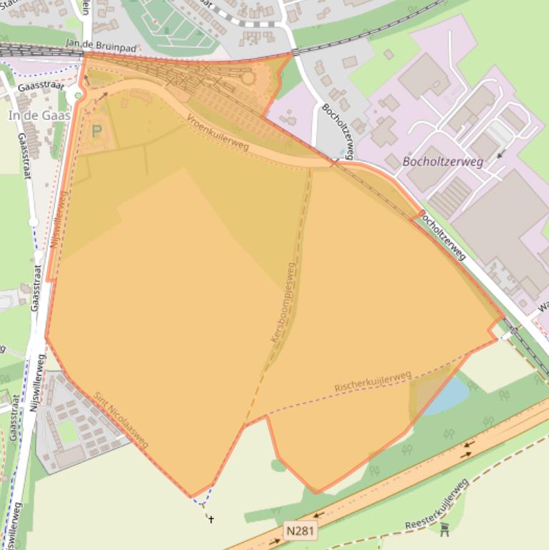 Kaart van postcodegebied 6369WB.