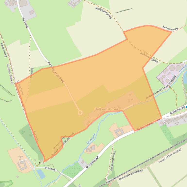 Kaart van postcodegebied 6369XZ.